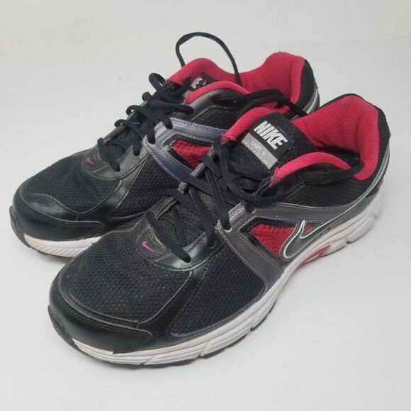 NIKE DART 9 RUNNING SHOE. PINK BLACK. SIZE 11. UK SIZE 8.5. EUR 43. - Picture 1 of 12
